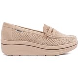 GOODIN Beige loafers with a thick sole | Shoptok.si