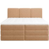 MID.YOU POSTELJA BOXSPRING 180 cm x 200 cm , les, tekstil, leseni material terakota | Shoptok.si