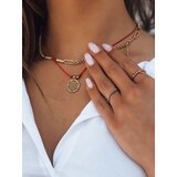 DStreet Naszyjnik SIESTA czerwony | shoptok.hr