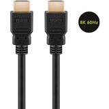 Goobay High Speed HDMI 2.1 8K z mrežno povezavo pozlačen 3 m kabel | Shoptok.si