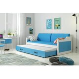 Dawid drveni dečiji krevet sa dodatnim krevetom - 200x90 cm - plavi Cene