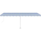  Automatska tenda sa senzorom LED 600 x 300 cm plavo-bijela | shoptok.hr