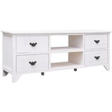 Maison Chic TV omarica - TV stojalo - Televizijska omarica antično bela 108x30x40 cm trden les pavlovnije, (21702166) | Shoptok.si
