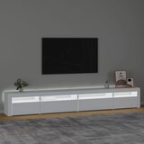 TV ormarić s LED svjetlima bijeli 270x35x40 cm | shoptok.hr