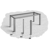  Sto IN-OUT Serie B6 - SET 4 NOGE H750 za drvo Aluminium 00 ( 431-135 ) Cene
