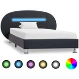  Kreveta od umjetne kože s LED svjetlima crni 90 x 200 cm Cijene