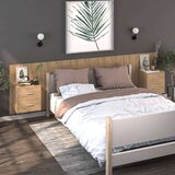  Stenske nočne omarice 2 kosa sonoma hrast, (20809057) | Shoptok.si
