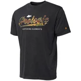 camo logo t-shirt/ m -grey melange