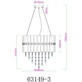 Globo VISEČA SVETILKA ELEOS 40/150 cm E27 | Shoptok.si