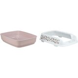 Pijesak WC posoda za mačke z visokim robom 38x20x50 cm roza | Shoptok.si