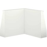  Zid za zadržavanje 2 kom. 50 x 50 x 30 cm Čelik Bijela - Bijela 50 x 50 x 30 cm 2 x 270° kut | shoptok.hr