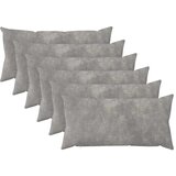  Presvlaka za jastuk 6 kom. HEERLEN Svjetlosiva 40 x 80 cm - Osnovni Svjetlosiva 6 | shoptok.hr