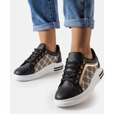 Gemre Black sneakers with a gold insert Agostina | shoptok.hr
