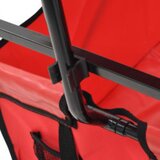  Sklopiva ručna kolica s tendom čelična crvena | shoptok.hr