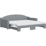  Dnevni krevet na razvlačenje svjetlosivi 90 x 190 cm od tkanine | shoptok.hr