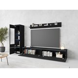 P & B Dnevni Regal Vera, Črna, 3-Delno, Led | Shoptok.si
