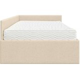  Kotni okvir postelje z matrico Drugo 2 pcs krema blago, (5000121162) | Shoptok.si