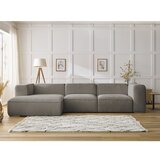 Bobochic Paris Siva/rjava kotna sedežna garnitura iz tkanine bouclé (levi kot) Zephyr – | Shoptok.si