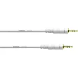 CFS0.9WW-SNOW klinken-kabel 0.9 m bele barve 3,5 mm klinken vhod/3.5mm, (20434665)