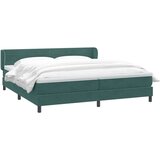  Boxspring postelja z vzmetnicami temno zelena 180x220 cm žamet, (22011550) | Shoptok.si