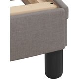  Postelja z vzmetnico taupe 200x200 cm blago, (22053510) | Shoptok.si