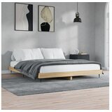 vidaXL Posteljni okvir sonoma hrast 150x200 cm inzenirski le Cene