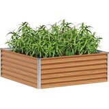  Povišena vrtna gredica 98 x 100 x 36 cm Cinkani čelik | Eponuda.ba