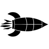  Samoljepljiva šablona "Raketa" 7 x 10 cm | Eponuda.ba