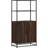Maison Chic Visoka omara - Komoda - Predalnik rjavi hrast 68x35x139 cm inženirski les in kovina, (21720035) | Shoptok.si
