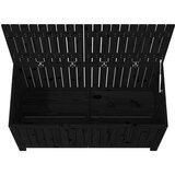  Kutija za pohranu crna 121x55x64 cm od masivne borovine | shoptok.hr