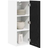 vidaXL Viseča omarica Riga 2 pcs Črni hrast in bela 30 x 31 x 80 cm | Shoptok.si