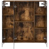  Kupaonski ormar s ogledalom Dimljeni hrast 70 x 14,5 x 70 cm | shoptok.hr