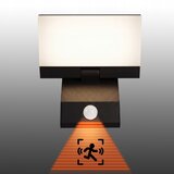  LED spoljašnje zidno svetlo sa senzorom LED/18W/230V IP44 crna | Eponuda.com