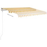Tenda na automatsko uvlačenje 350 x 250 cm žuto-bijela | shoptok.hr