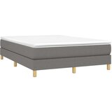  Box spring posteljni okvir temno siv 140x190 cm blago, (20600883) | Shoptok.si