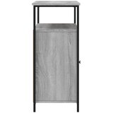  Komoda siva boja hrasta 100x35x80 cm od konstruiranog drva | Eponuda.com