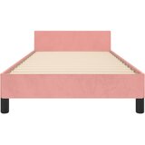  Okvir za krevet s uzglavljem ružičasti 100x200 cm baršunasti | shoptok.hr