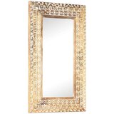 vidaXL Ročno izrezljano ogledalo 80x50x2,6 cm trden mangov les | Shoptok.si