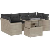  7-dijelni set vrtnih sofa svjetlosivi od poliratana | shoptok.hr