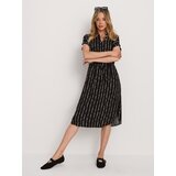 Sinsay Viskozna midi haljina s kimono rukavima i prugastim uzorkom | shoptok.hr