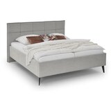 Meise Möbel Svetlo siva zakonska postelja s prostorom za shranjevanje z letvenim dnom 200x200 cm Paulo – | Shoptok.si