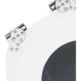  Toaletni pokrov s tiho zaporo 2 pcs Siva 44 x 38 cm MDF plošča, (5000207976) | Shoptok.si