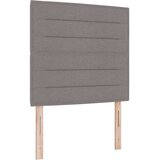 Box Spring postelja z vzmetnico in LED Taupe 90x200 cm Tkanina, (22067000) | Shoptok.si