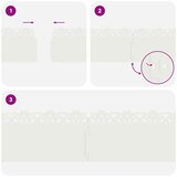 vidaXL Robniki za trato 20 pcs Bela 103 x 0,05 x 22 cm Jeklo | Shoptok.si