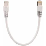 23510201 RJ45 omrežni kabel\, Patch kabel cat 5e S/FTP 0.35 m siva zaščiten 1 kos, (20415183)
