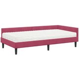  Kutni krevetni okvir s madracem 2 kom. Vinska crvena 90 x 190 cm | shoptok.hr