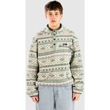Blue Tomato Patterned Fleece Sweater inka moss | shoptok.hr