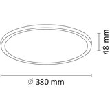  LED plafonsko svetlo WOODY LED/24W/230V prečnik 38 cm | Eponuda.com