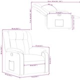 vidaXL Naslanjač črne barve iz blaga | Shoptok.si
