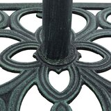 Stalak za suncobran zeleni 12 kg 49 cm od lijevanog željeza | shoptok.hr